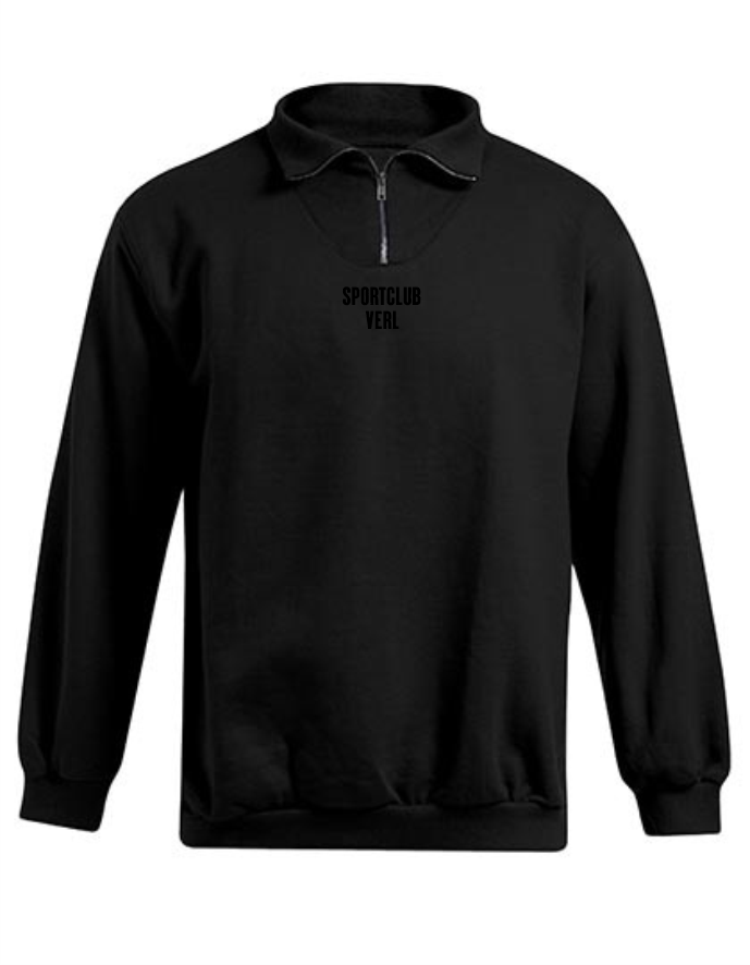 ZIP Pulli schwarz Sportclub Verl