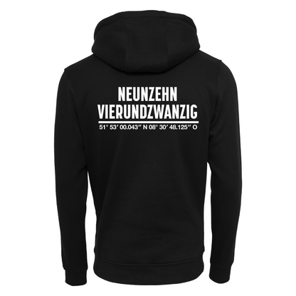 Hoody Koordinaten schwarz