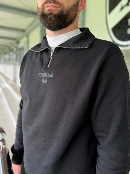ZIP Pulli schwarz Sportclub Verl